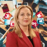 Giorgia Meloni domina i social: oltre 325.000 menzioni nel mese di aprile 2025