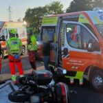 Incidente stradale a Cotignola: moto e auto si scontrano, due feriti trasportati in ospedale