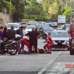 Incidente stradale a Sala Abbagnano: scontro tra auto e moto provoca feriti