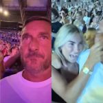 Francesco Totti e Noemi Bocchi protagonisti al concerto di Vasco Rossi allo Stadio Olimpico