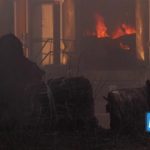 Incendio in un’azienda di stoccaggio a Santa Palomba: intervento dei vigili del fuoco
