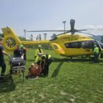 Incidente durante la manifestazione di downhill a Monghidoro: ciclista elitrasportato in ospedale