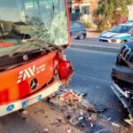 Incidente stradale a Pozzuoli: bus e SUV coinvolti, feriti lievi e traffico bloccato