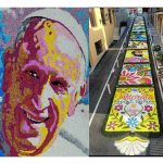 Rocca Santo Stefano celebra Papa Francesco con un omaggio floreale unico e commovente