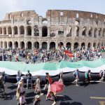 Roma in piazza: quattro sabati di mobilitazione contro il governo e per Gaza