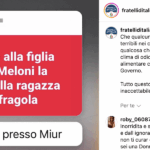 Sospeso il professore Stefano Addeo per un post contro la figlia di Giorgia Meloni