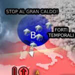 Temporali violenti in arrivo: l’Italia sotto il segno del caldo africano