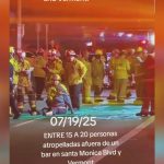 Incidente a East Hollywood: auto investe passanti, oltre 30 feriti