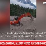 Maltempo in Veneto: colata di detriti blocca la statale 51 tra San Vito di Cadore e Cortina