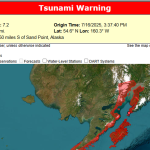 Terremoto di magnitudo 7.3 al largo dell’Alaska: allerta tsunami in corso